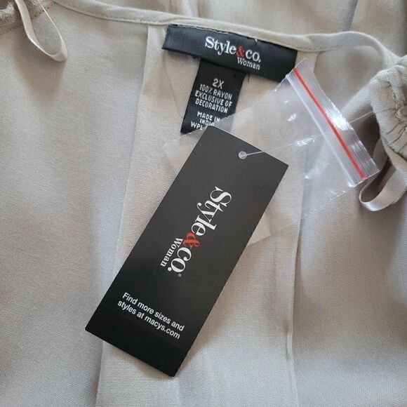 Style & Co Women's Embroidered Tunic (Size 2X) - Picture 6 of 8